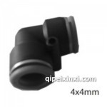 弯角塑料接头4*4mm