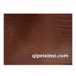 鳄鱼皮全包围棕色材质近照