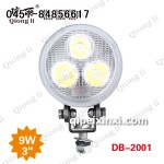 9W 货车LED工作灯聚光3寸小太阳 琼丽大功率