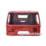 解放平頂J6駕駛室殼烏羅松紅