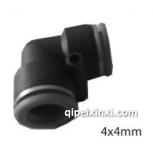 弯角塑料接头4*4mm 弯角塑料接头4*4mm