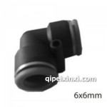彎角塑料接頭6*6mm