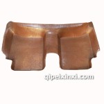 鱷魚皮全包圍棕色后面連體