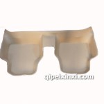 全包圍仿皮米色后面連體