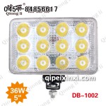 36W 貨車 LED 工作燈／五寸方燈B 瓊麗大功率
