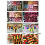 内装饰七彩流苏挂穗