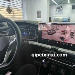 大众速腾，原车屏幕升级解码360全景效果图