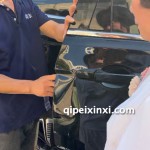 东风车门凹陷钣金修复